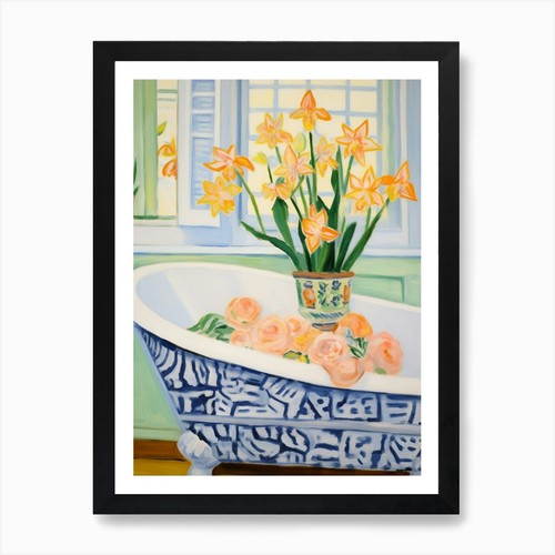 Bathtube full daffodil in - bathtube,