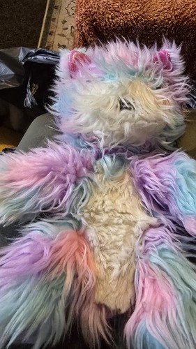 Rainbow scruff luvs - rainbow, moose
