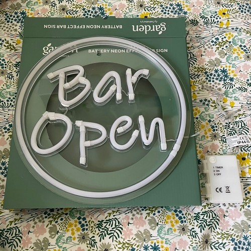 Garden bar open neon - garden, open’