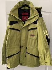Tenson MPC Men's Yellow Ski Jacket Large L 50 Concealed Hood