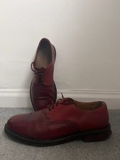 Zara Leather OXBLOOD Derby Shoes Size 8