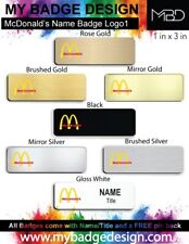 McDonald's Employee Name Badge