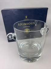  Eximious of London Boxed Glass Ice Bucket - Engraved