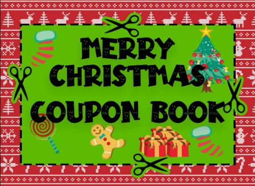 Merry christmas coupon book - merry,