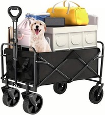 Heavy Duty Foldable Camping Outdoor Garden Trolley Cart Wagon Truck Wheelbarrow