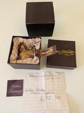 Vintage Hidden Treasures Hen Trinket Box & Necklace Arora Design  pendant 2004