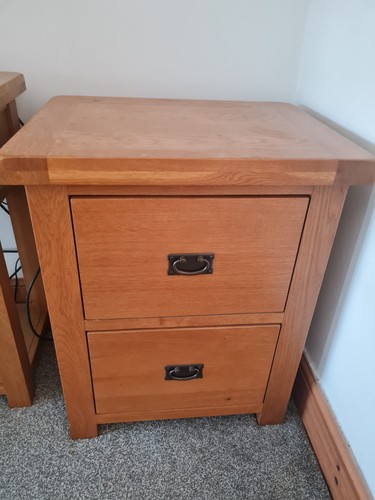 Solid oak filing cabinet - , 2