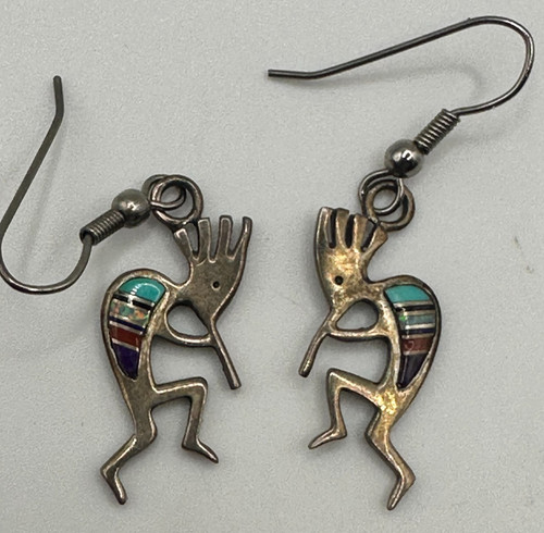Sterling silver kokopelli - silver,