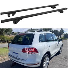 2x 53" Roof Rack Black Cross
