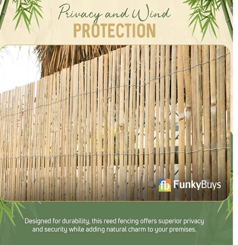 Bamboo fence natural - 7,
