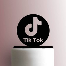 Tik Tok Logo - Acrylic Cake