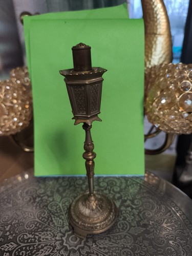 Antique brass table lighter - antique,