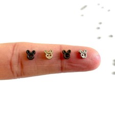 4mm Mini bunny Rabbit buttons