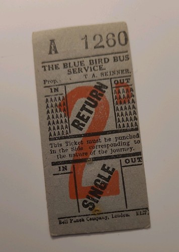 Vintage the blue bird bus - the,