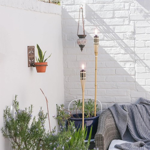 113cm natural bamboo - 6x, garden