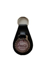   BLACK  LEATHER KEYRING/ FOB