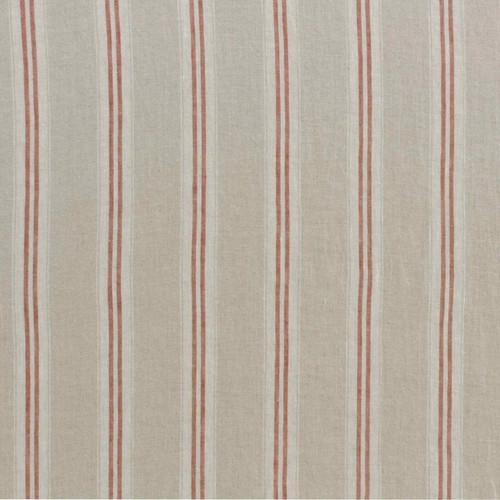 Oslo stripe fabric terracotta - oslo,
