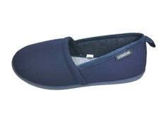 Womens Navy Slippers Ladies