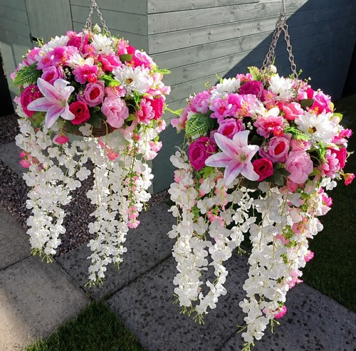 Pink and white hanging - 2,