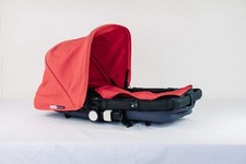 Bugaboo Cameleon Carrycot Fabric Set  Red  Hood, Apron & Frame Used free postage