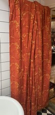 Vintage Heavy Linen Curtains - Large Retro Boho Country House Vibes - RARE-