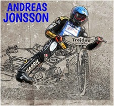 ANDREAS JONSSON--SPEEDWAY GRAND PRIX--STICKY BACK STICKER