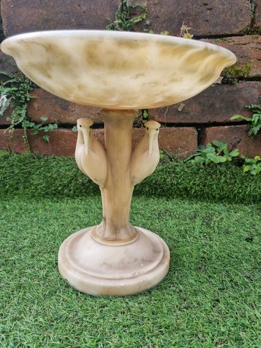 Vintage alabaster tazza - alabaster,
