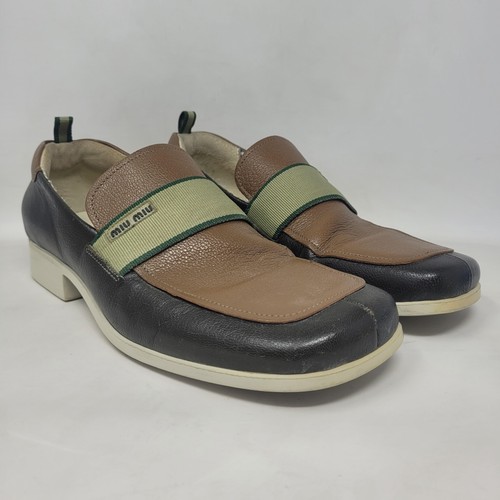 Miu shoes mens brown - miu,