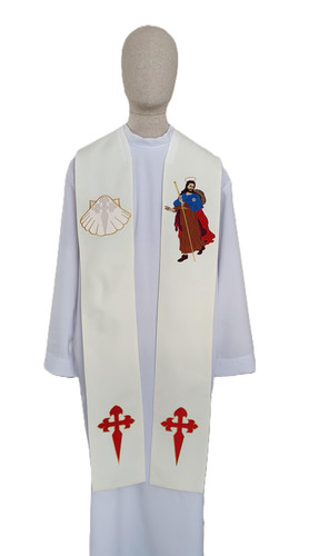 Stole hand embroidered saint - hand-embroidered,