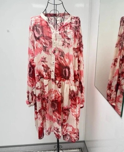 Plus xxl pink cream floral - plus, pink/cream