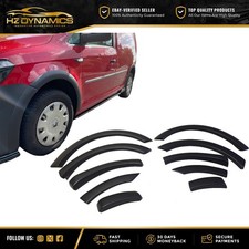 FOR VW CADDY MK4 WHEEL ARCH TRIMS FENDER FLARES UPGRADE 2015-2020 MATTE BLACK
