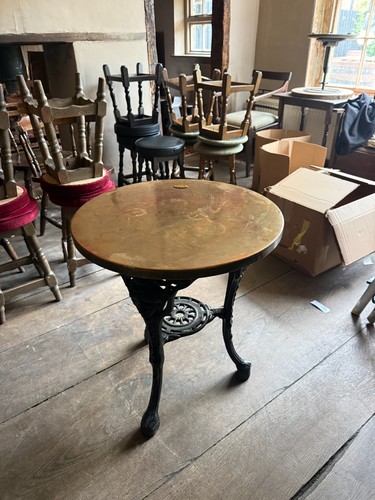 Vintage brass top cast - brass,