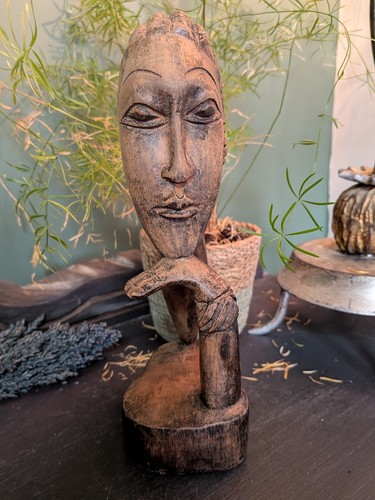 Vintage african hand carved - african,