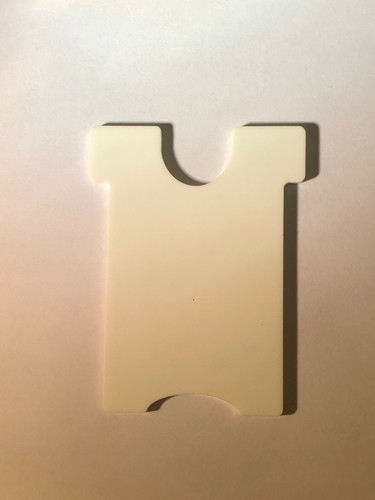 Acrylic door finger plate - door,