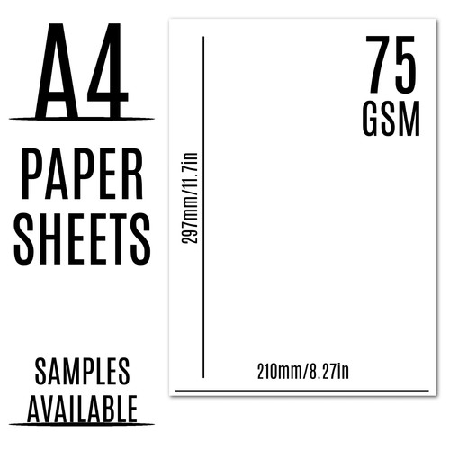 White paper printer - paper,