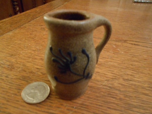 Miniature stoneware salt - miniature,