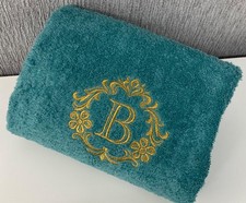 Personalised Damask Monogram Towels, 650 gms Facecloths, Hand & Bath Towels