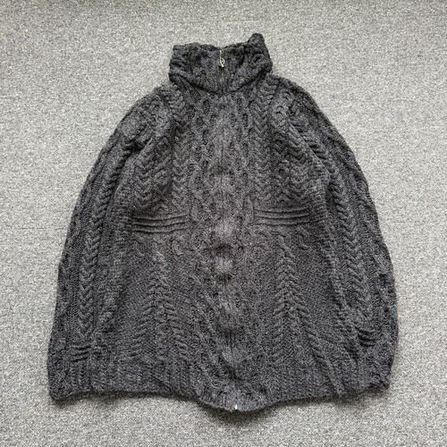 Vintage aran knit long - aran,