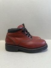 WOLVERINE HARD-WEARING OIL RESISTANT BROWN LEATHER MENS BOOTS SIZE UK 8 EU 42