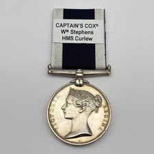 Naval Long Service & Good Conduct Medal Stephens captain's coxswain HMS Curlew