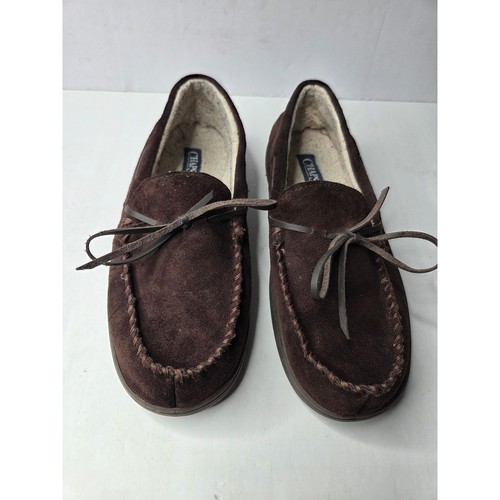 Chaps men brown suede moccasin - chaps,