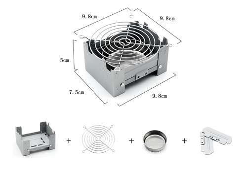 Stainless steel camping cooker - camping,