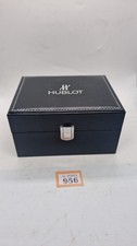 Hublot Geneve Watch Presentation/Storage Box Black Leather with White Stitch New
