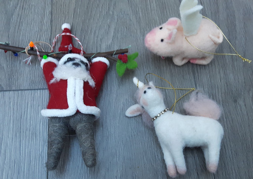 Christmas felt hanging - felt,
