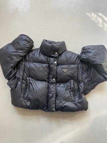 Black women prada coat - black,