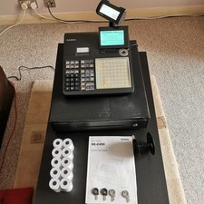 Casio SE-C450 Electronic Cash Register - Black + All Keys + Till rolls + Manual