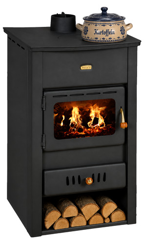 Wood burning stove back - wood, boiler