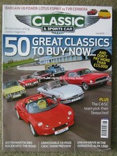 Classic & Sportscar June 2018 Esprit TVR Cerbera Fulvia Mustang Alfa Spider DB3