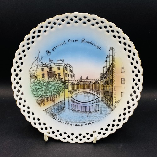 Cambridge souvenir plate - cambridge,