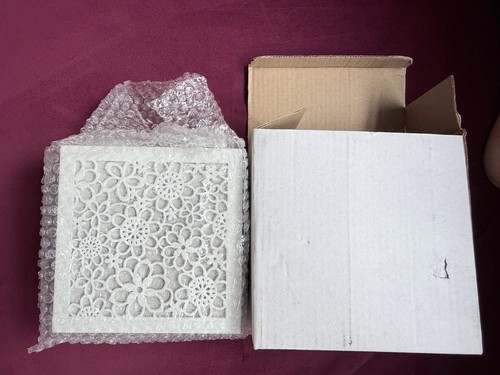 White floral cut out wooden - out,